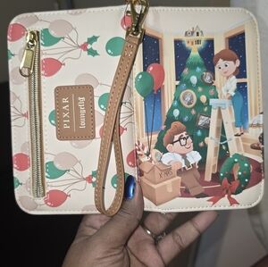 Loungefly Pixar Christmas Wallet - Cream, Green, Red